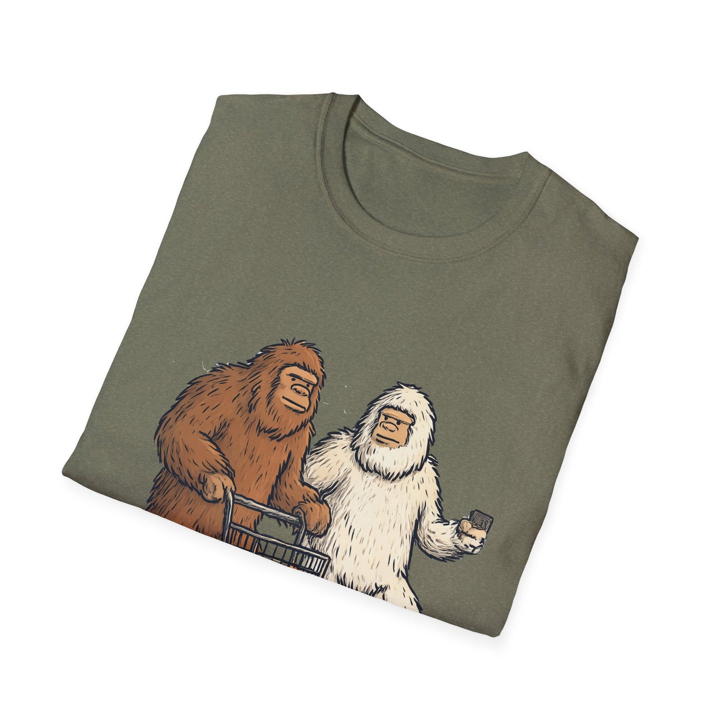Bigfoot & Yeti T-Shirt, Gift for Sasquatch Lovers, Casual Wear, Geeky Apparel, Outdoor Adventure Tee