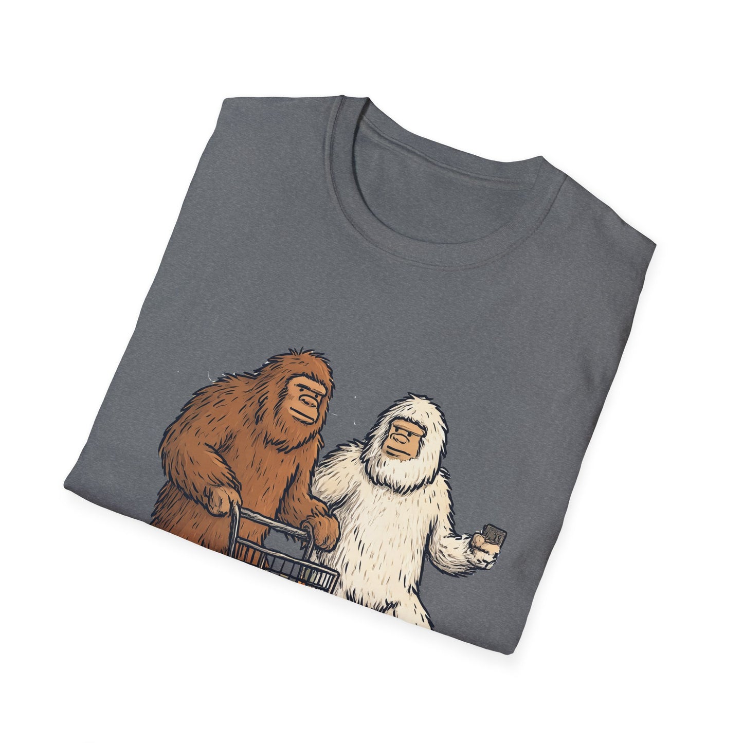 Bigfoot & Yeti T-Shirt, Gift for Sasquatch Lovers, Casual Wear, Geeky Apparel, Outdoor Adventure Tee