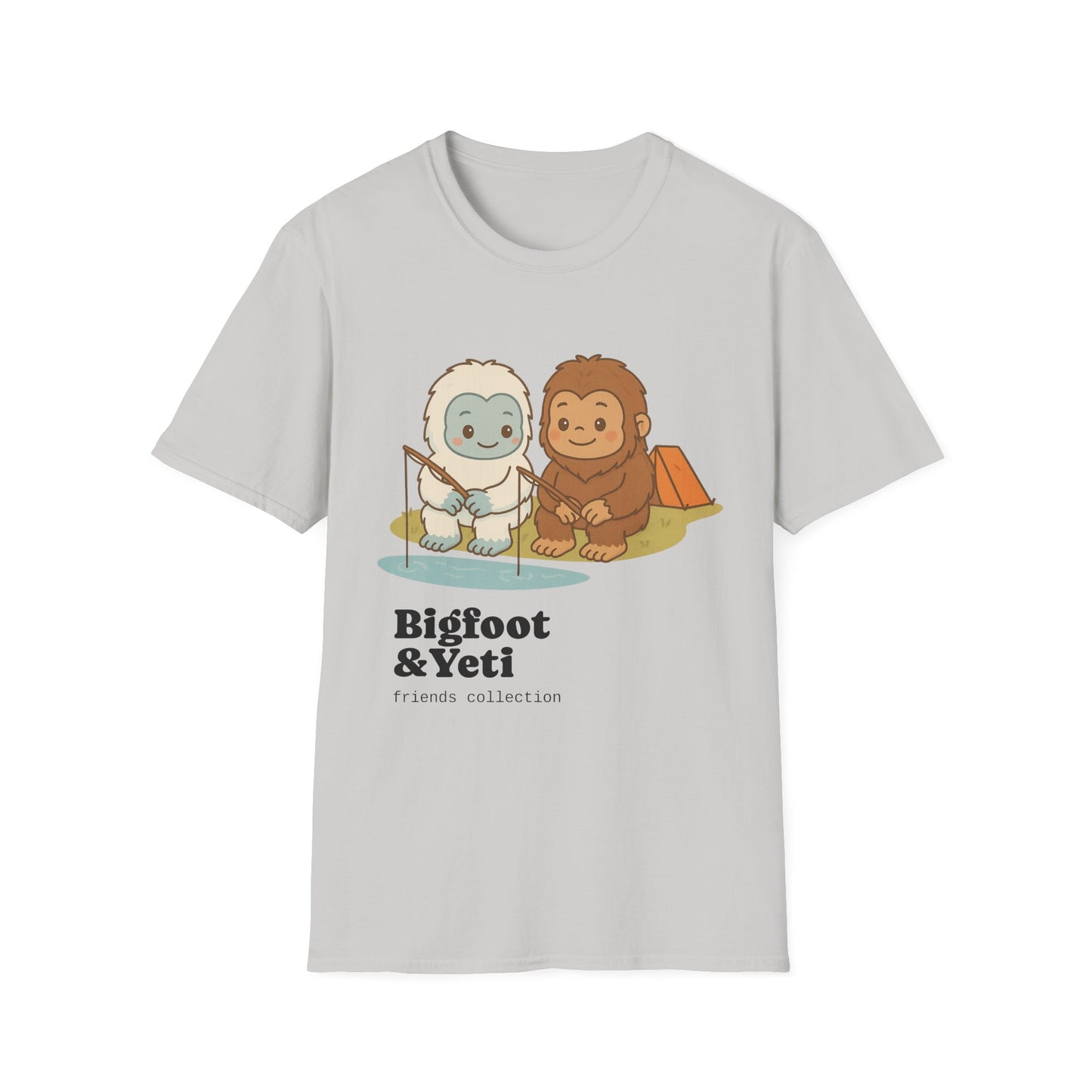 Bigfoot & Yeti Unisex Softstyle T-Shirt, Funny Monster Tee, Outdoor Adventure Shirt, Gift for Nature Lovers, Cool Graphic Tee