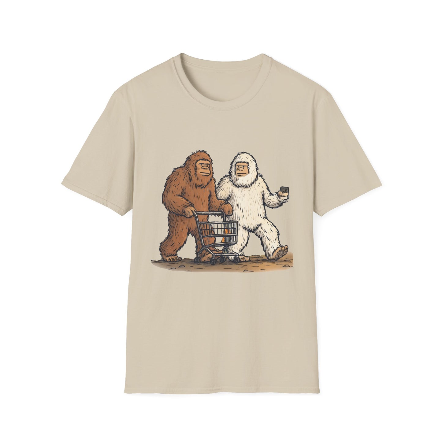 Bigfoot & Yeti T-Shirt, Gift for Sasquatch Lovers, Casual Wear, Geeky Apparel, Outdoor Adventure Tee