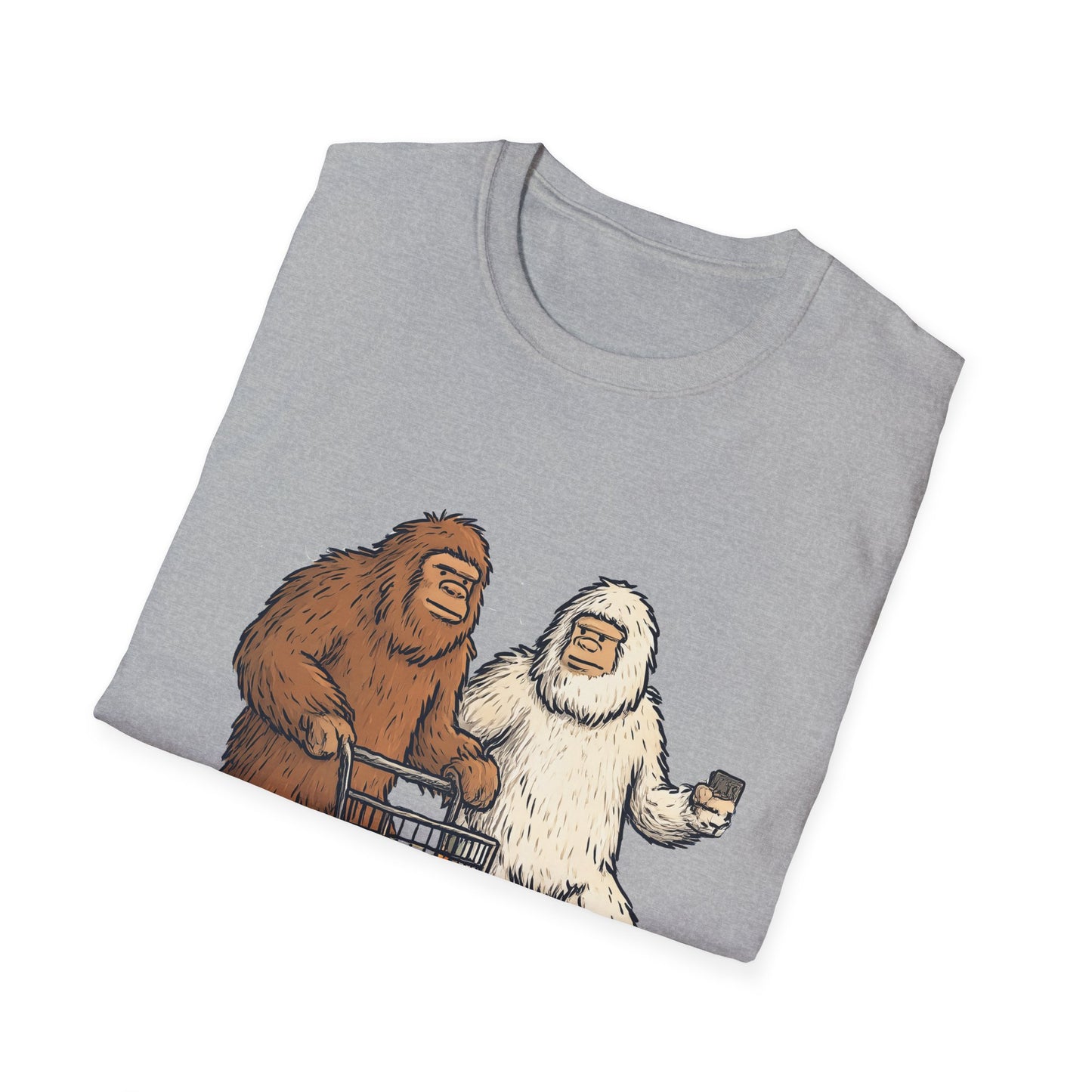 Bigfoot & Yeti T-Shirt, Gift for Sasquatch Lovers, Casual Wear, Geeky Apparel, Outdoor Adventure Tee