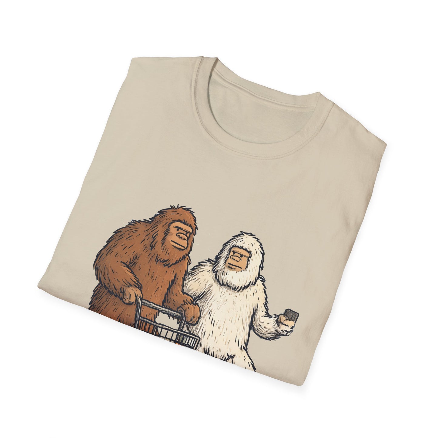 Bigfoot & Yeti T-Shirt, Gift for Sasquatch Lovers, Casual Wear, Geeky Apparel, Outdoor Adventure Tee