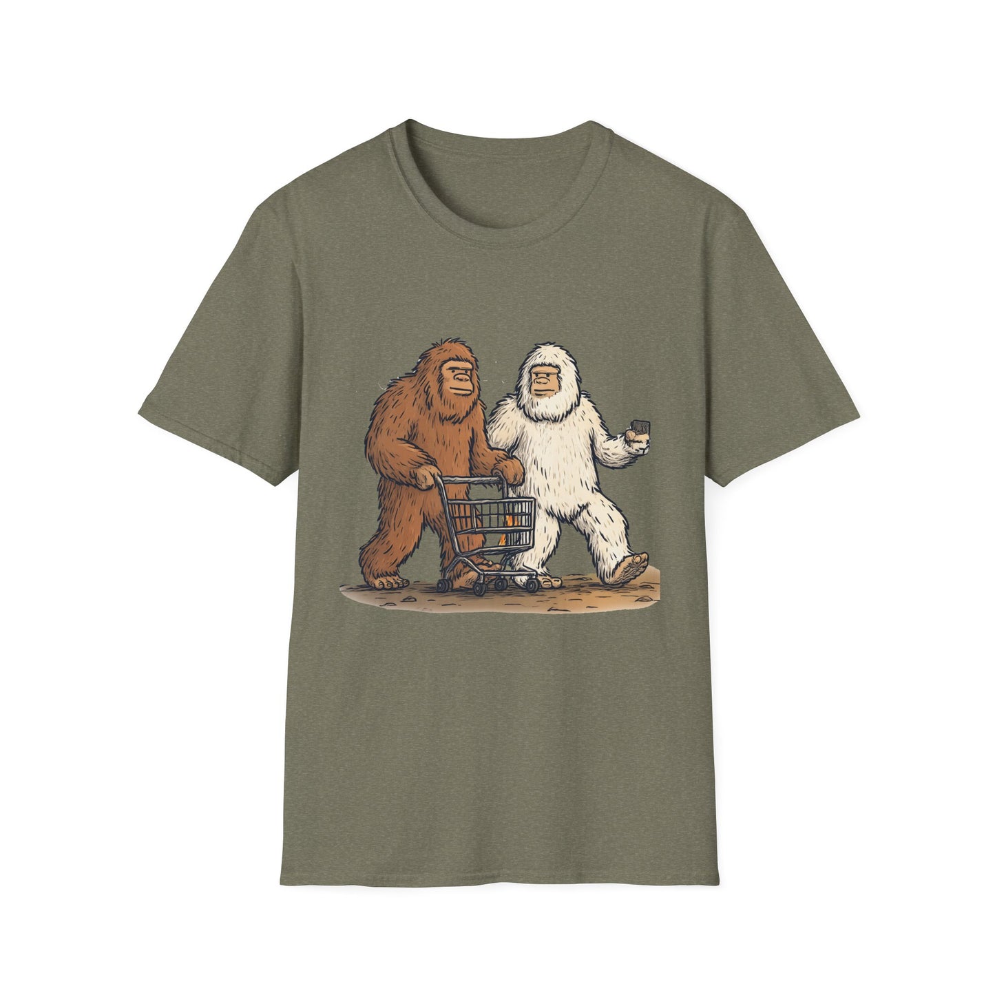 Bigfoot & Yeti T-Shirt, Gift for Sasquatch Lovers, Casual Wear, Geeky Apparel, Outdoor Adventure Tee