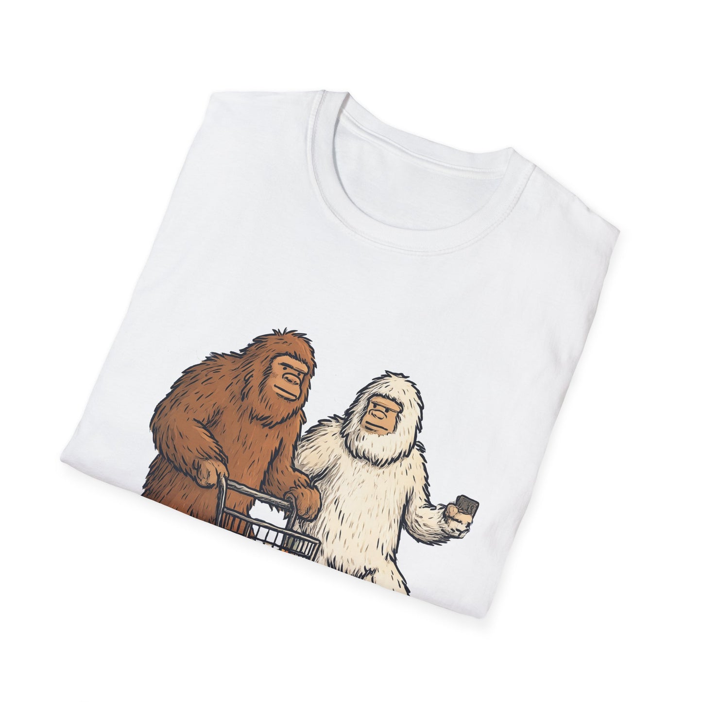 Bigfoot & Yeti T-Shirt, Gift for Sasquatch Lovers, Casual Wear, Geeky Apparel, Outdoor Adventure Tee