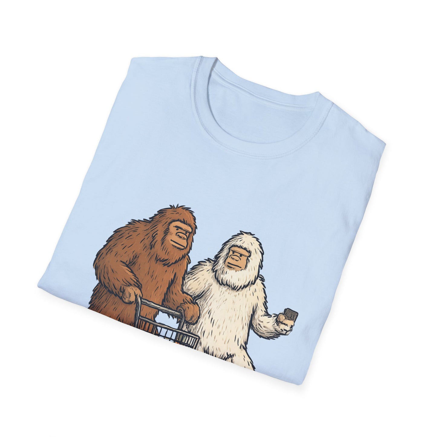 Bigfoot & Yeti T-Shirt, Gift for Sasquatch Lovers, Casual Wear, Geeky Apparel, Outdoor Adventure Tee