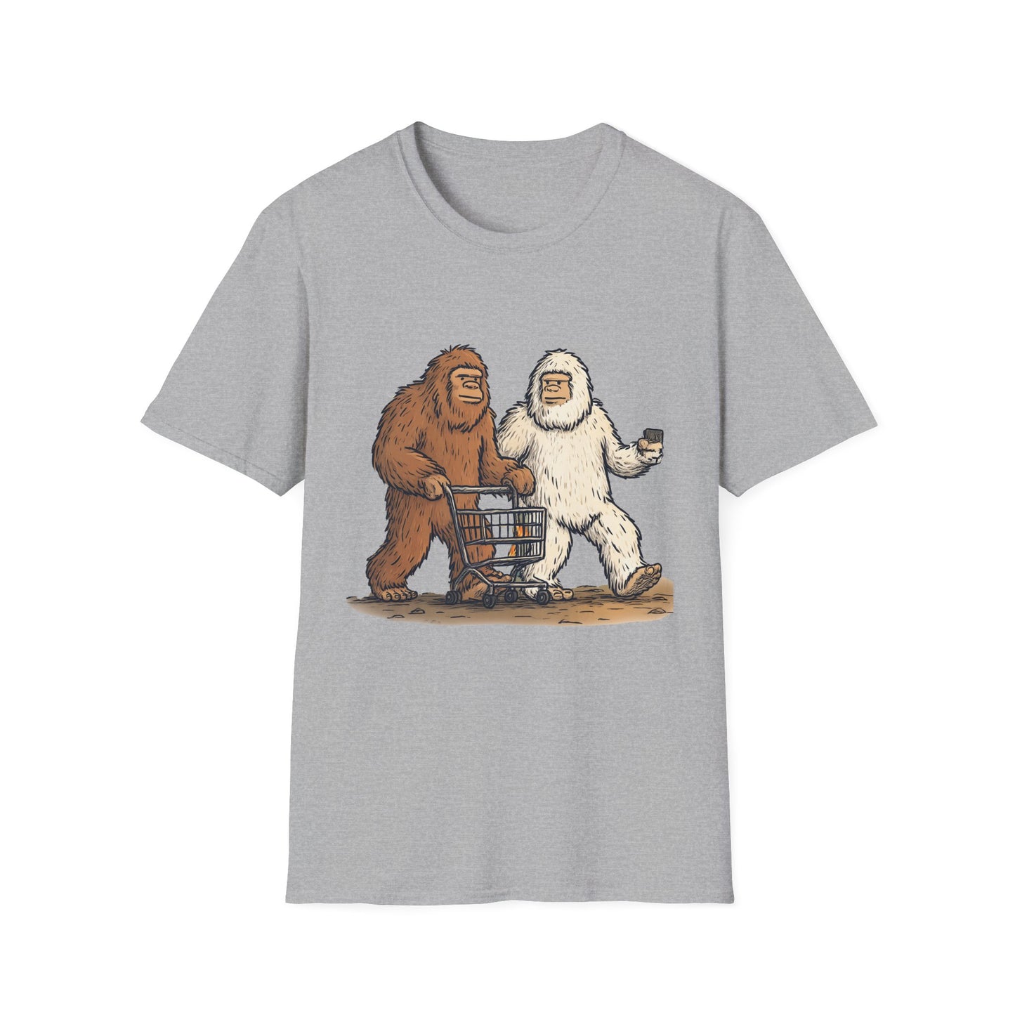 Bigfoot & Yeti T-Shirt, Gift for Sasquatch Lovers, Casual Wear, Geeky Apparel, Outdoor Adventure Tee