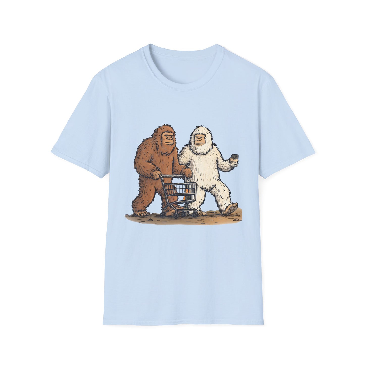 Bigfoot & Yeti T-Shirt, Gift for Sasquatch Lovers, Casual Wear, Geeky Apparel, Outdoor Adventure Tee