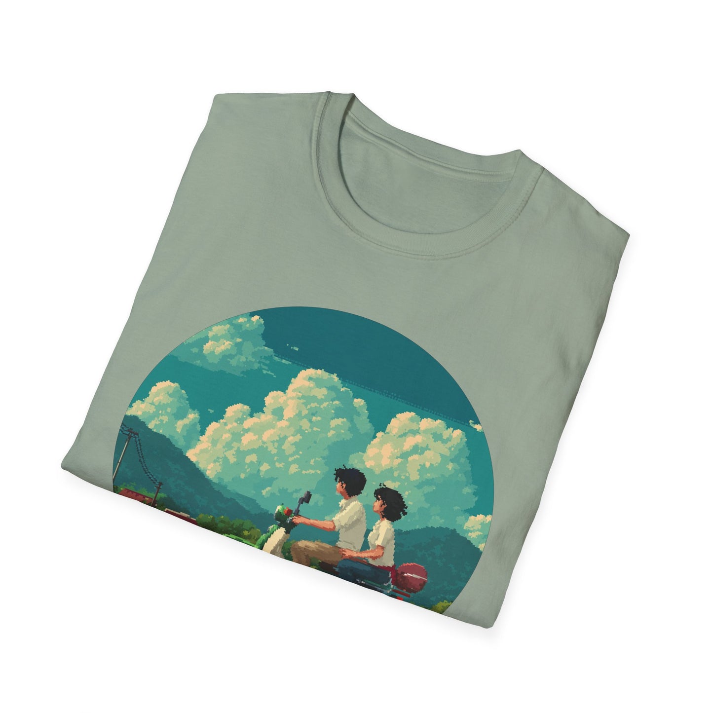 Scenic Pixelart Collection | Couple on Motorcycle