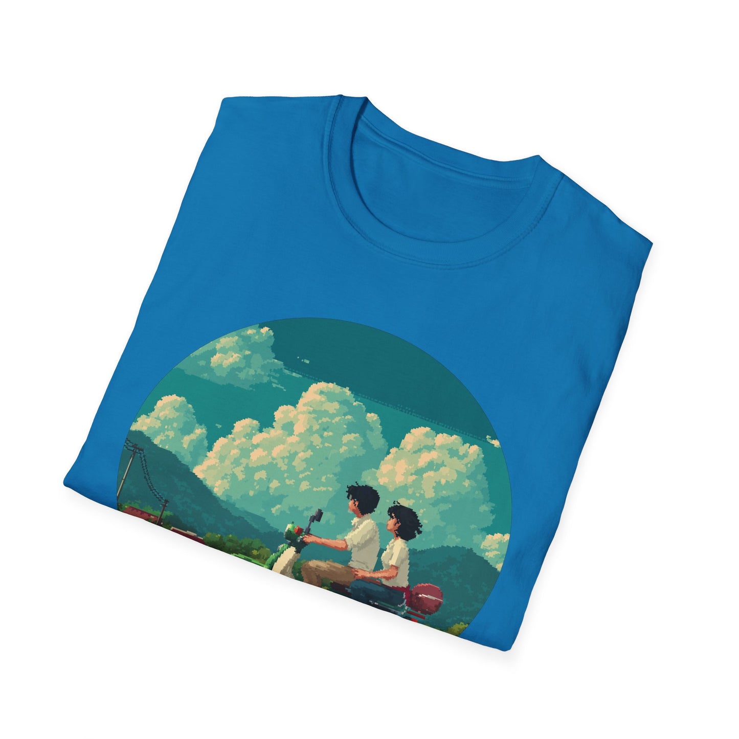 Scenic Pixelart Collection | Couple on Motorcycle