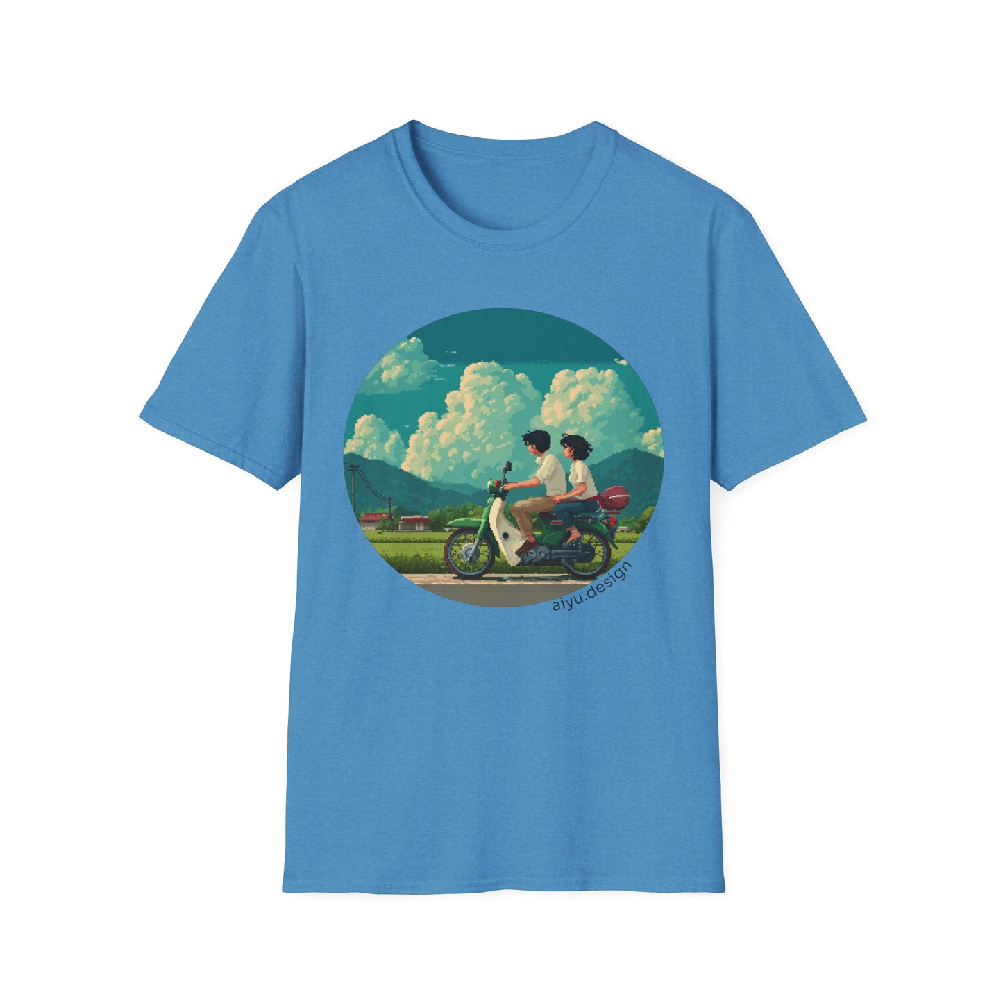 Scenic Pixelart Collection | Couple on Motorcycle