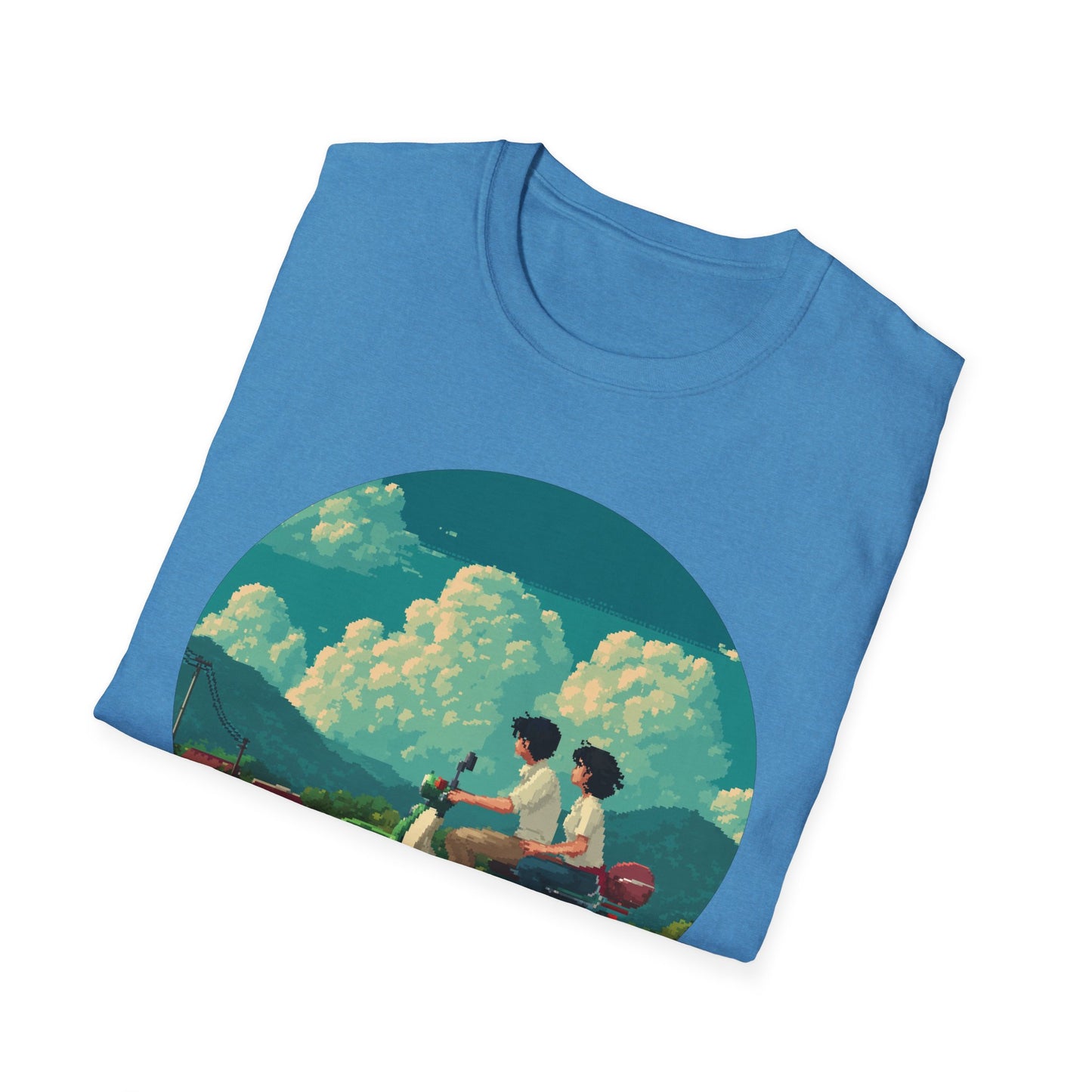 Scenic Pixelart Collection | Couple on Motorcycle