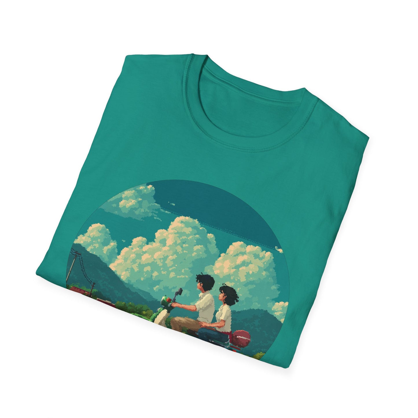 Scenic Pixelart Collection | Couple on Motorcycle