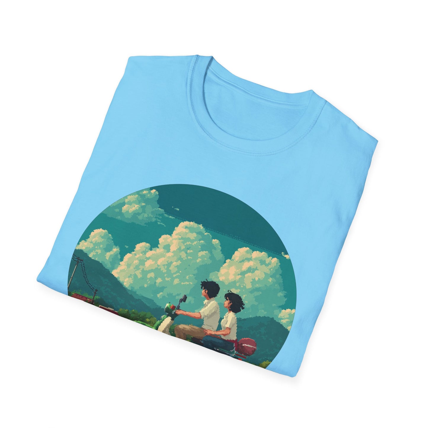Scenic Pixelart Collection | Couple on Motorcycle