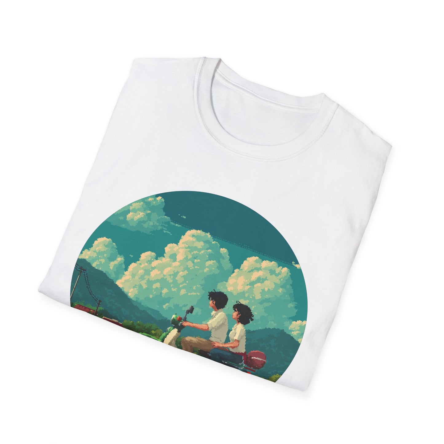 Scenic Pixelart Collection | Couple on Motorcycle