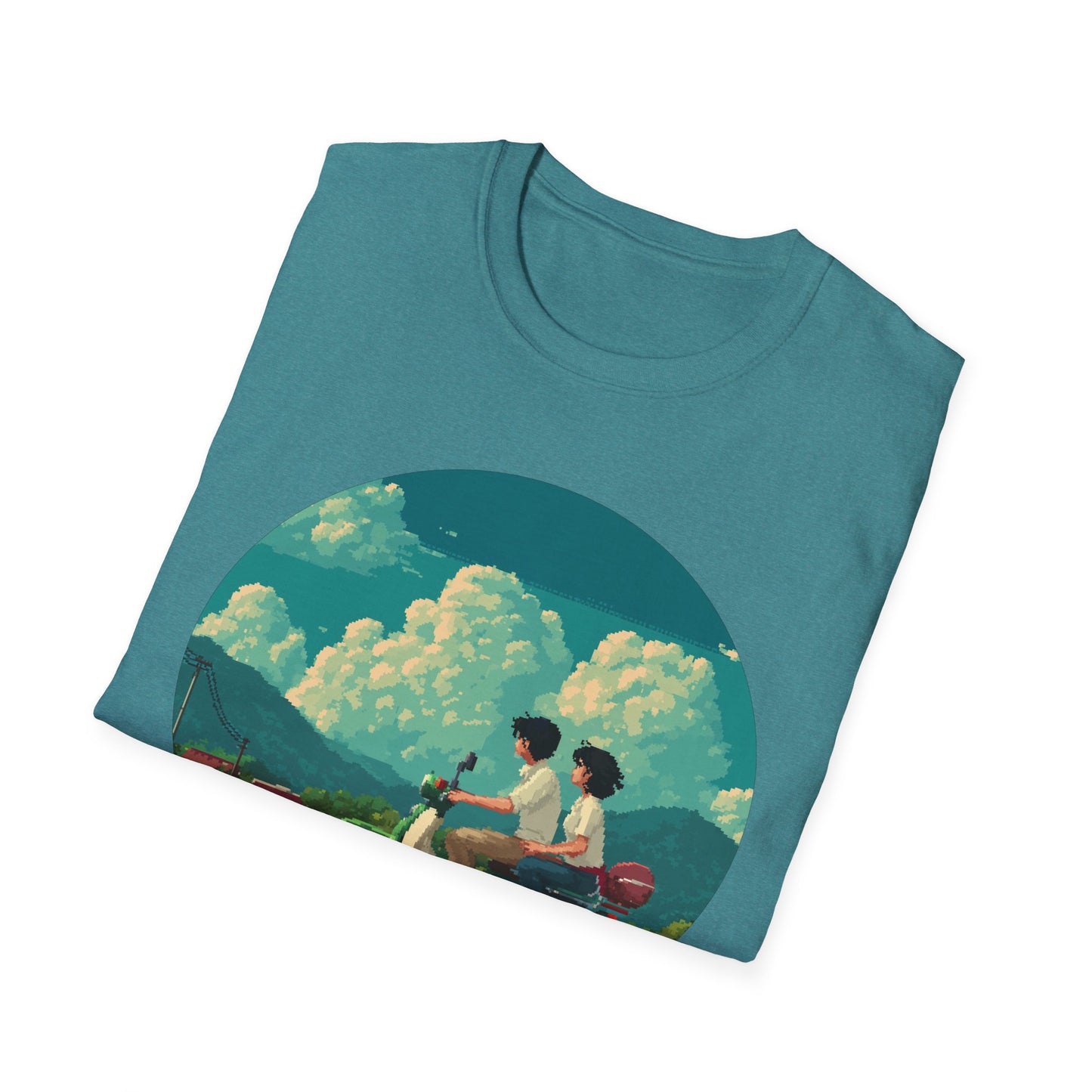 Scenic Pixelart Collection | Couple on Motorcycle