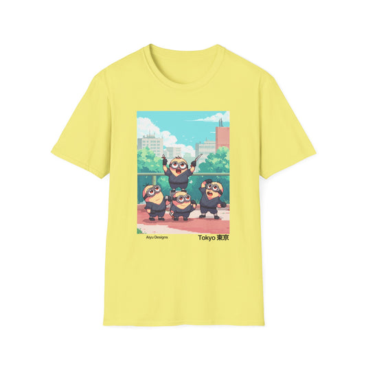 Tokyo Minions Graphic Tee | Fun Unisex T-Shirt for Anime Lovers, Casual Wear, Gift for Friends, Summer Fashion, Graphic Tee