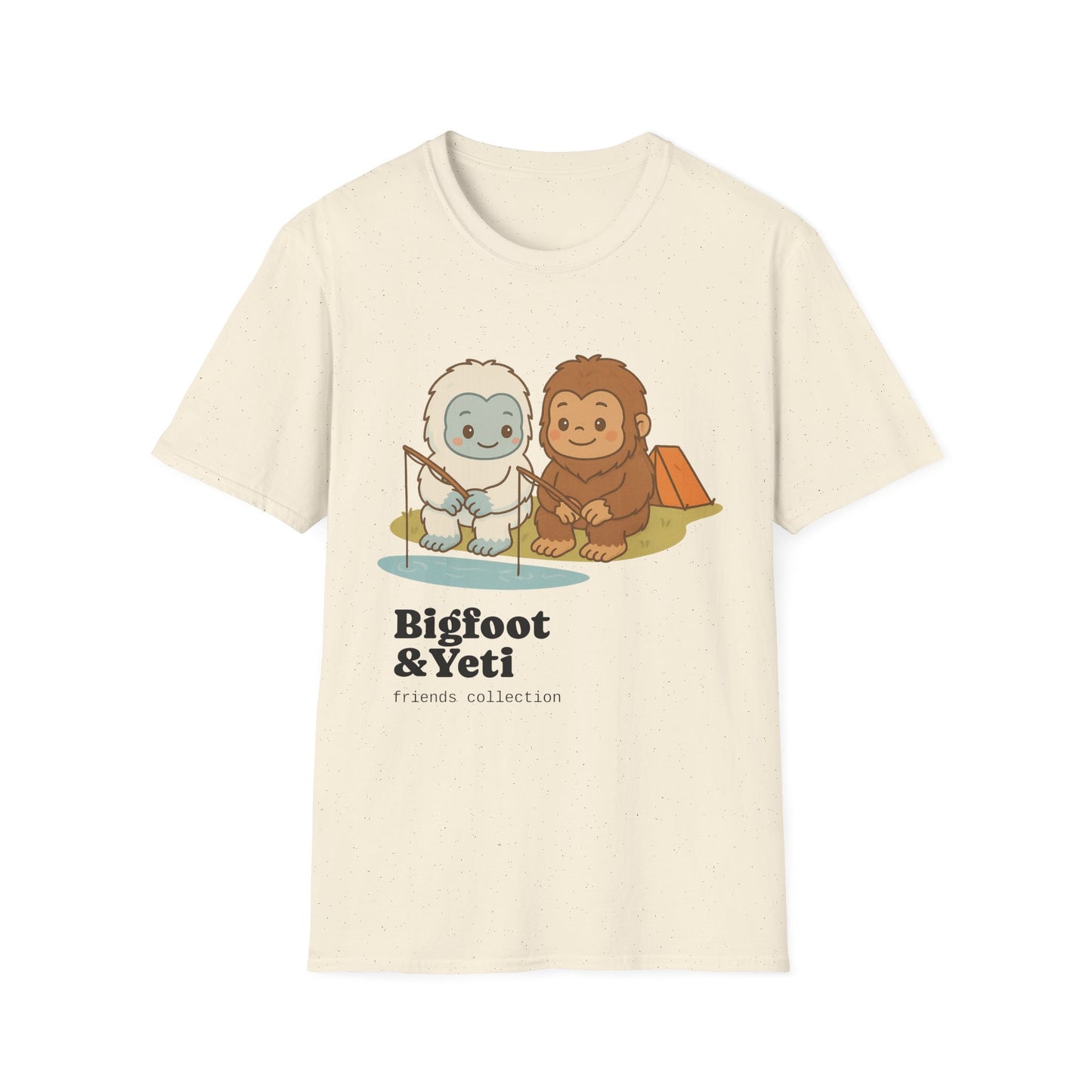 Bigfoot & Yeti Unisex Softstyle T-Shirt, Funny Monster Tee, Outdoor Adventure Shirt, Gift for Nature Lovers, Cool Graphic Tee