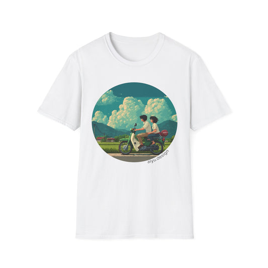 Scenic Pixelart Collection | Couple on Motorcycle