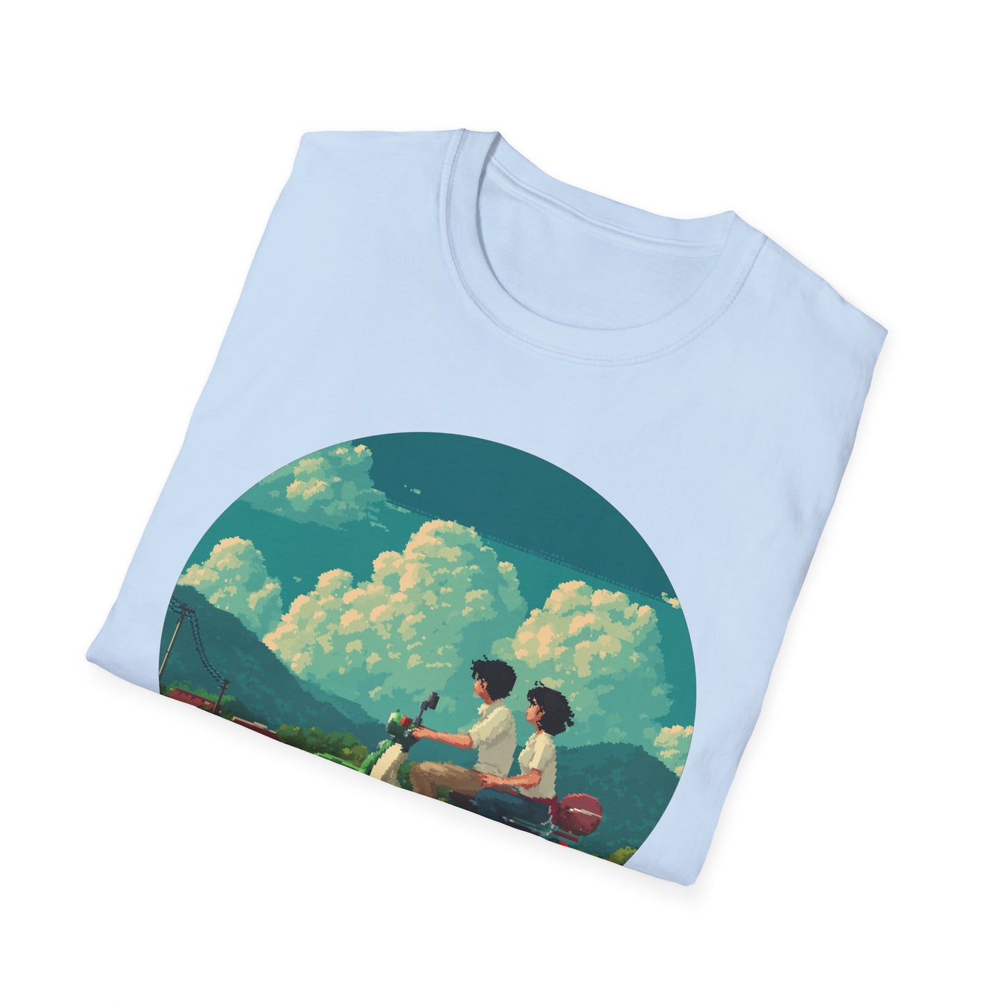 Scenic Pixelart Collection | Couple on Motorcycle