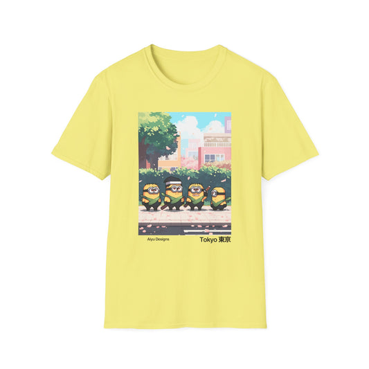 Tokyo Minions Graphic Tee | Fun Unisex T-Shirt for Anime Lovers, Casual Wear, Gift for Friends, Summer Fashion, Graphic Tee